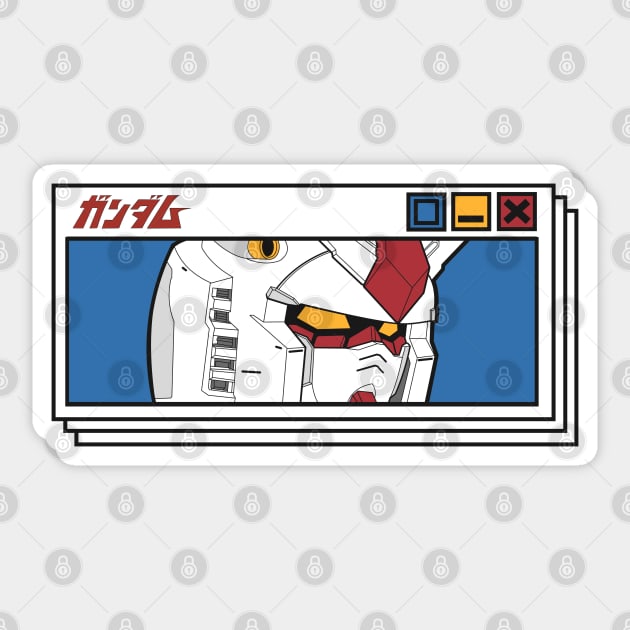 Gundam exe Sticker by WahyudiArtwork